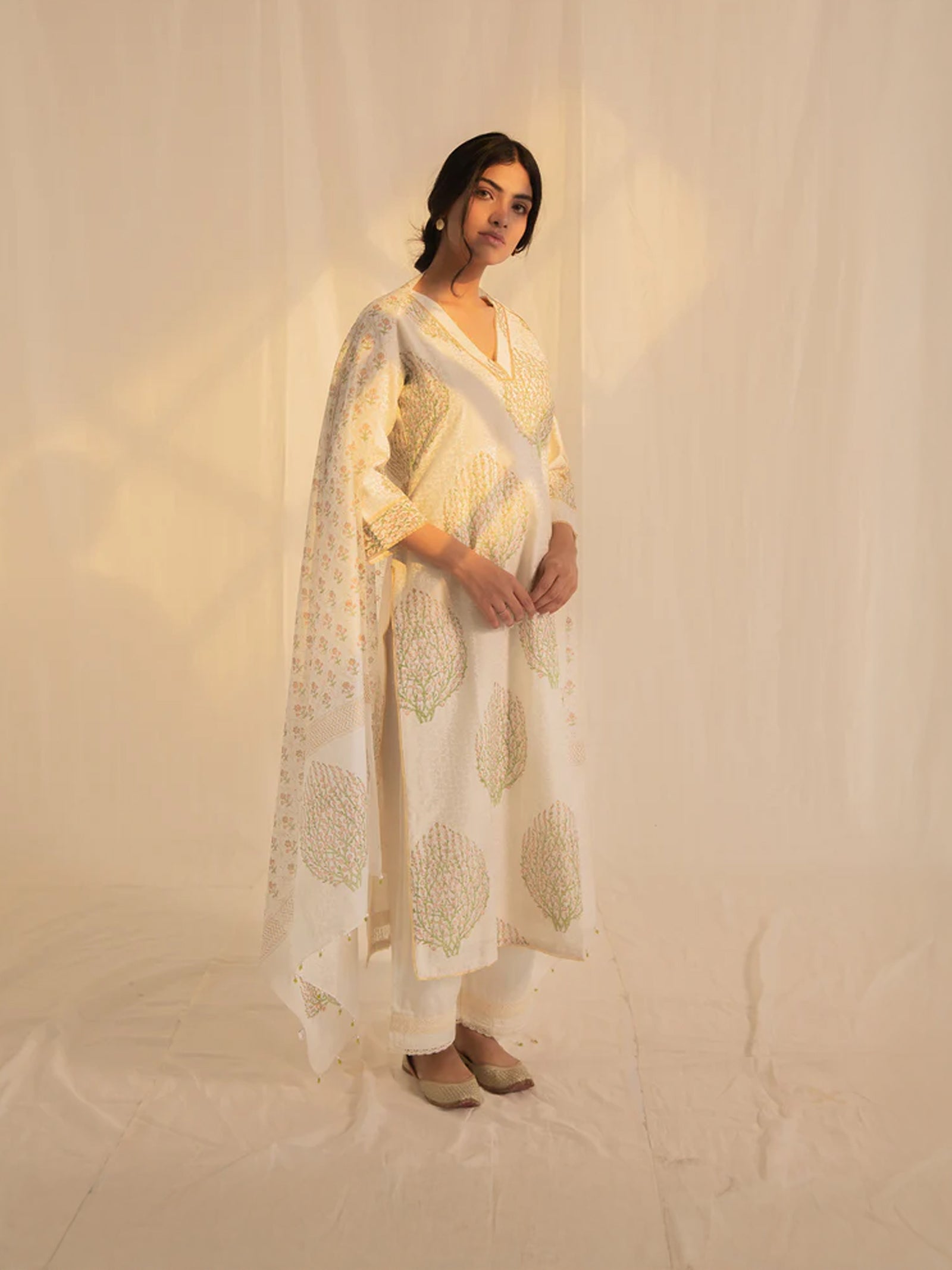Kashmir Chanderi Dupatta