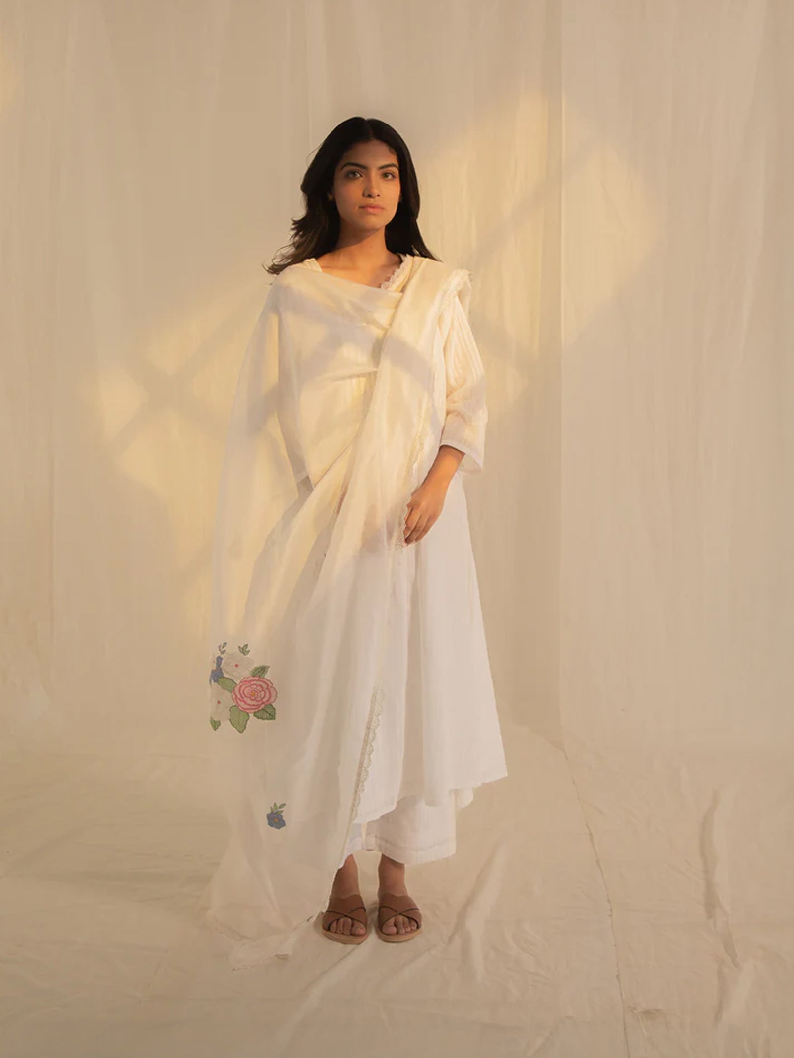 White Swan Cotton Kurta