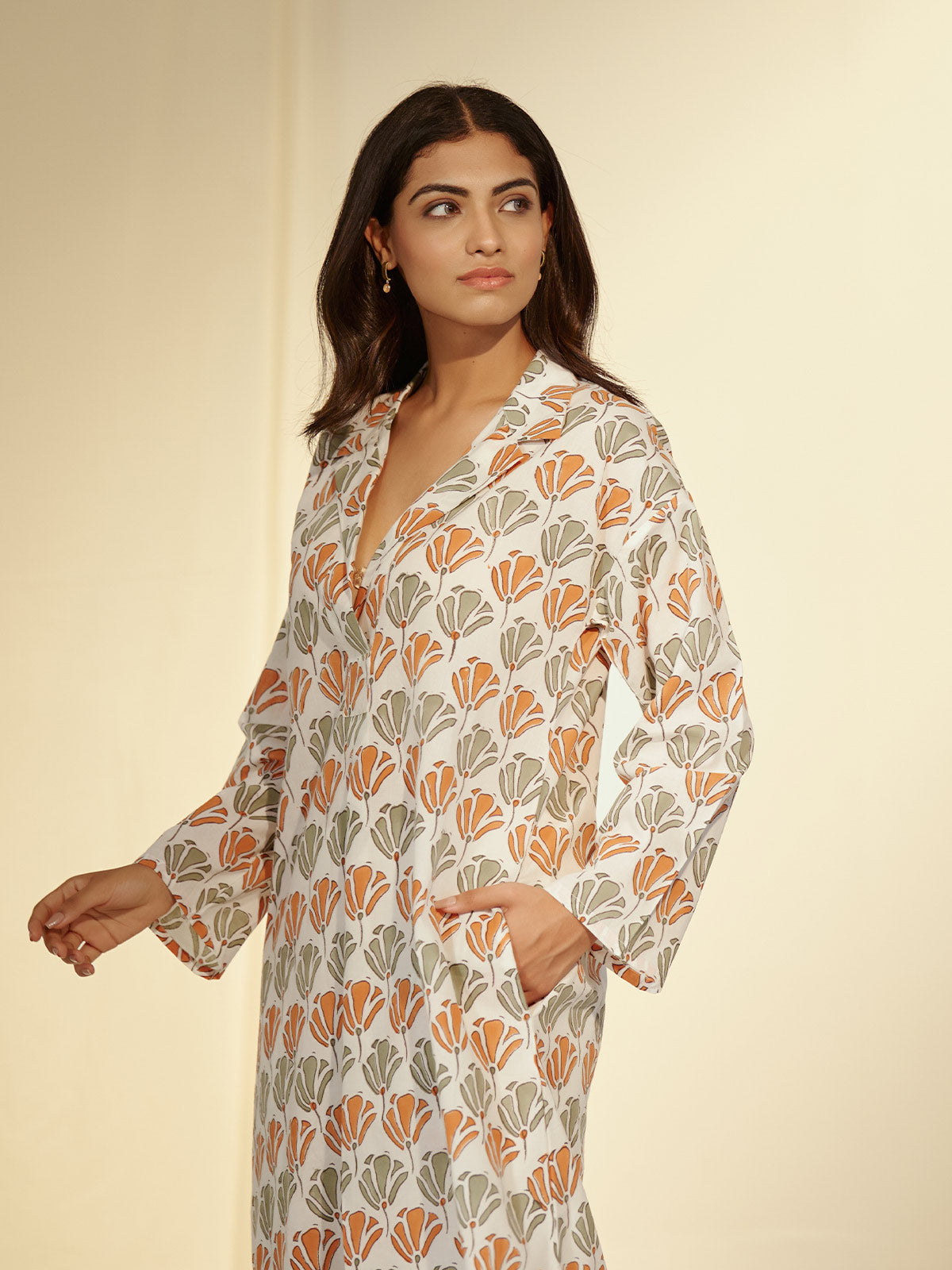 Citrus Cotton Kurta