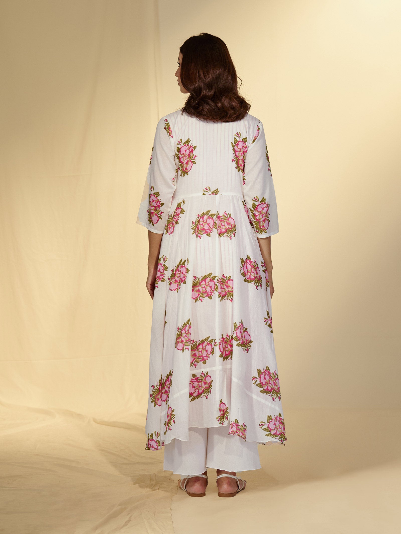 Cross Stitch Voile Kurta