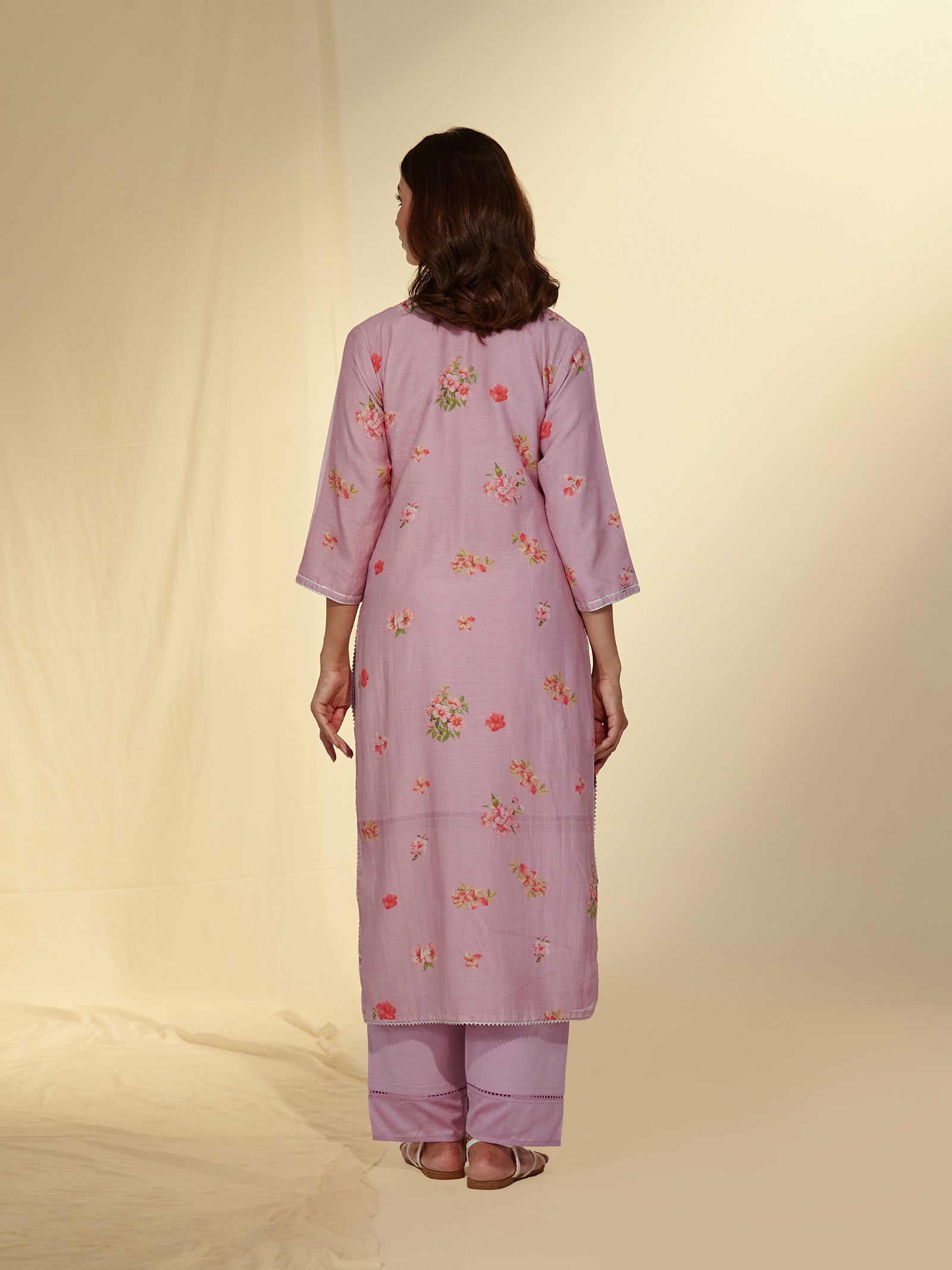 Just Mauve Chanderi Kurta