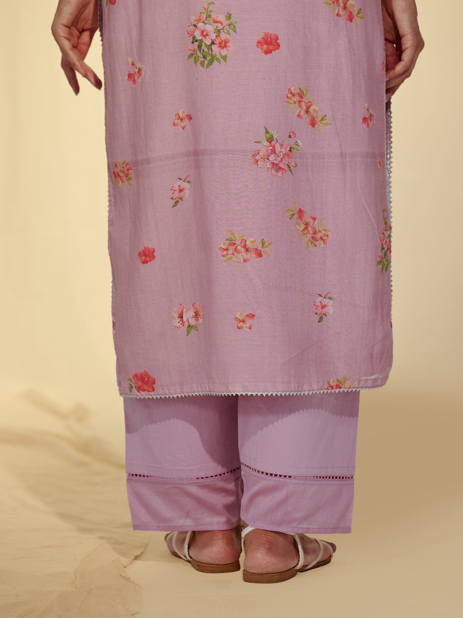 Just Mauve Chanderi Kurta