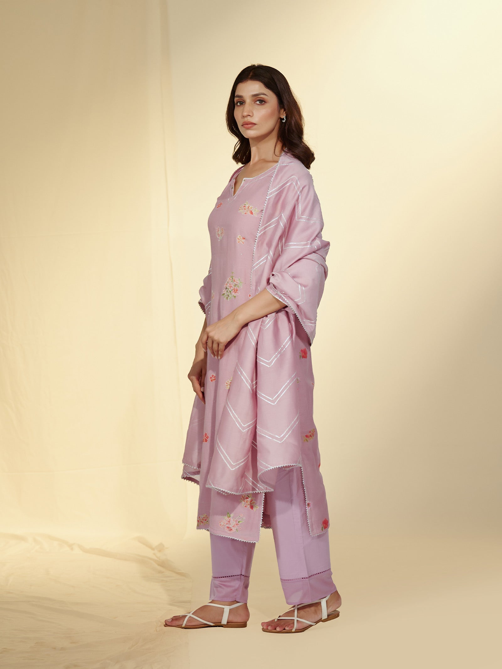 Just Mauve Chanderi Dupatta