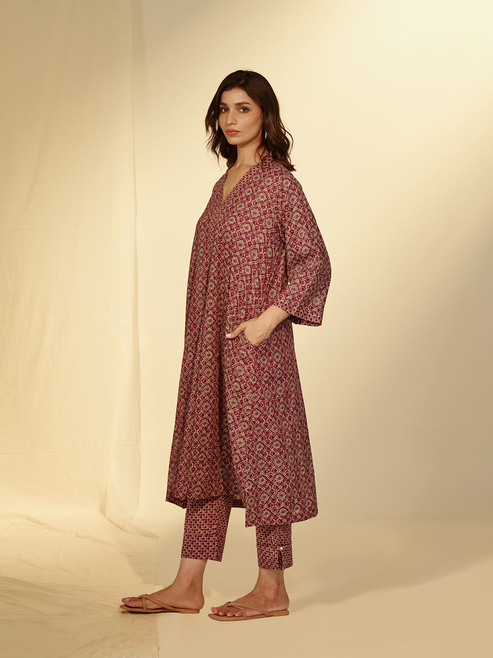 Small Box Voile Kurta