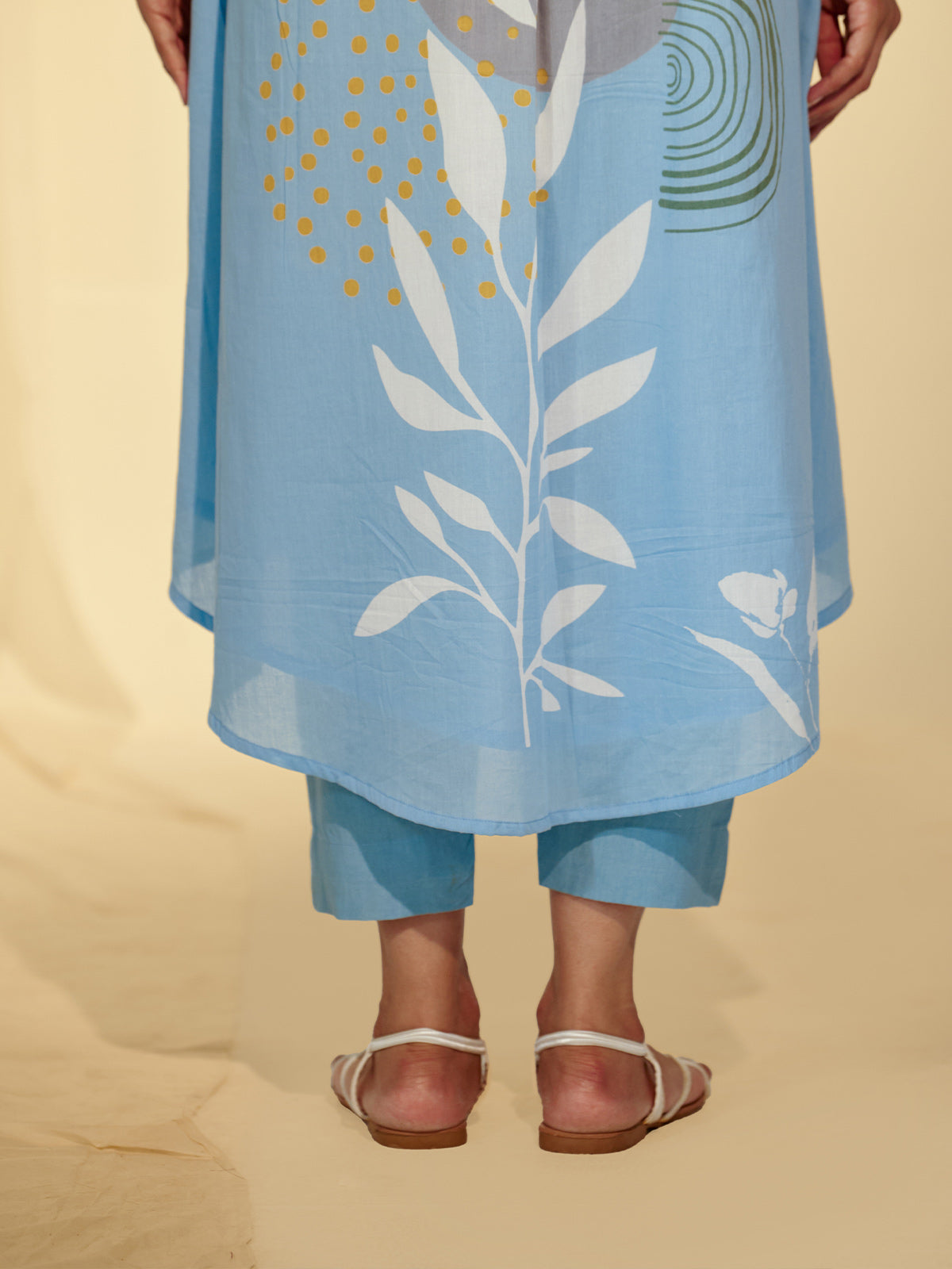 Boho Blue Voile Kurta