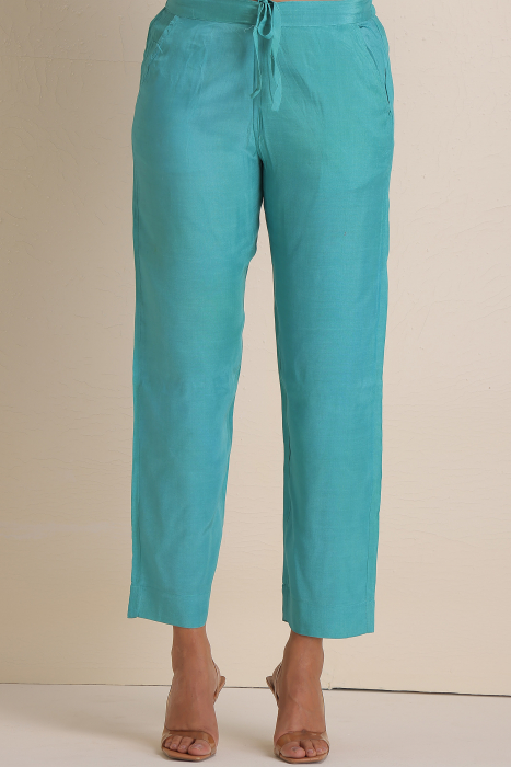 Leaves Bamboo Silk Straight Pant