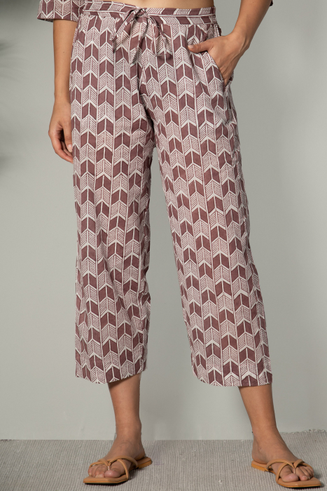 Plum Cranberry Voile Seriously Short Pant
