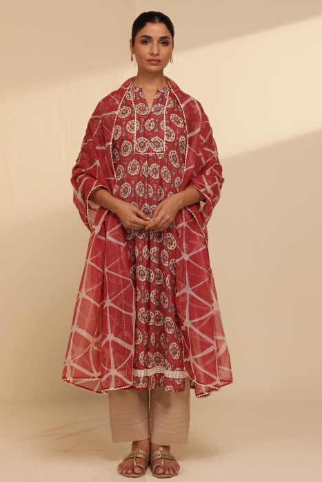 Ruby Voile Kurta