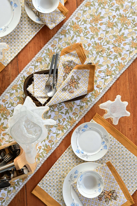 Tissina table runner 100% beige lino 50 x 160 cm | Kave Home